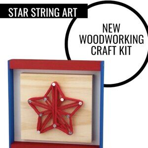 NEW Home Depot Kids Workshop Kit Star String Art Craft Kit Stem Toy DIY Building
